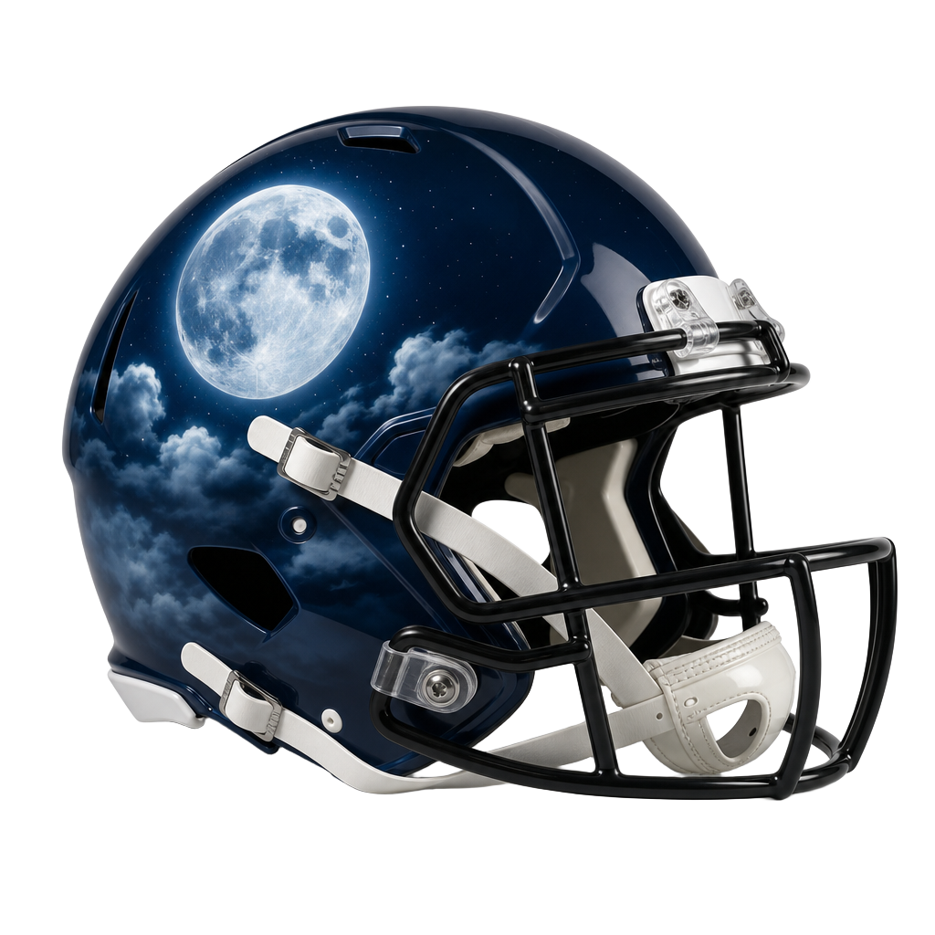 Montclair Heights Moonwalkers helmet